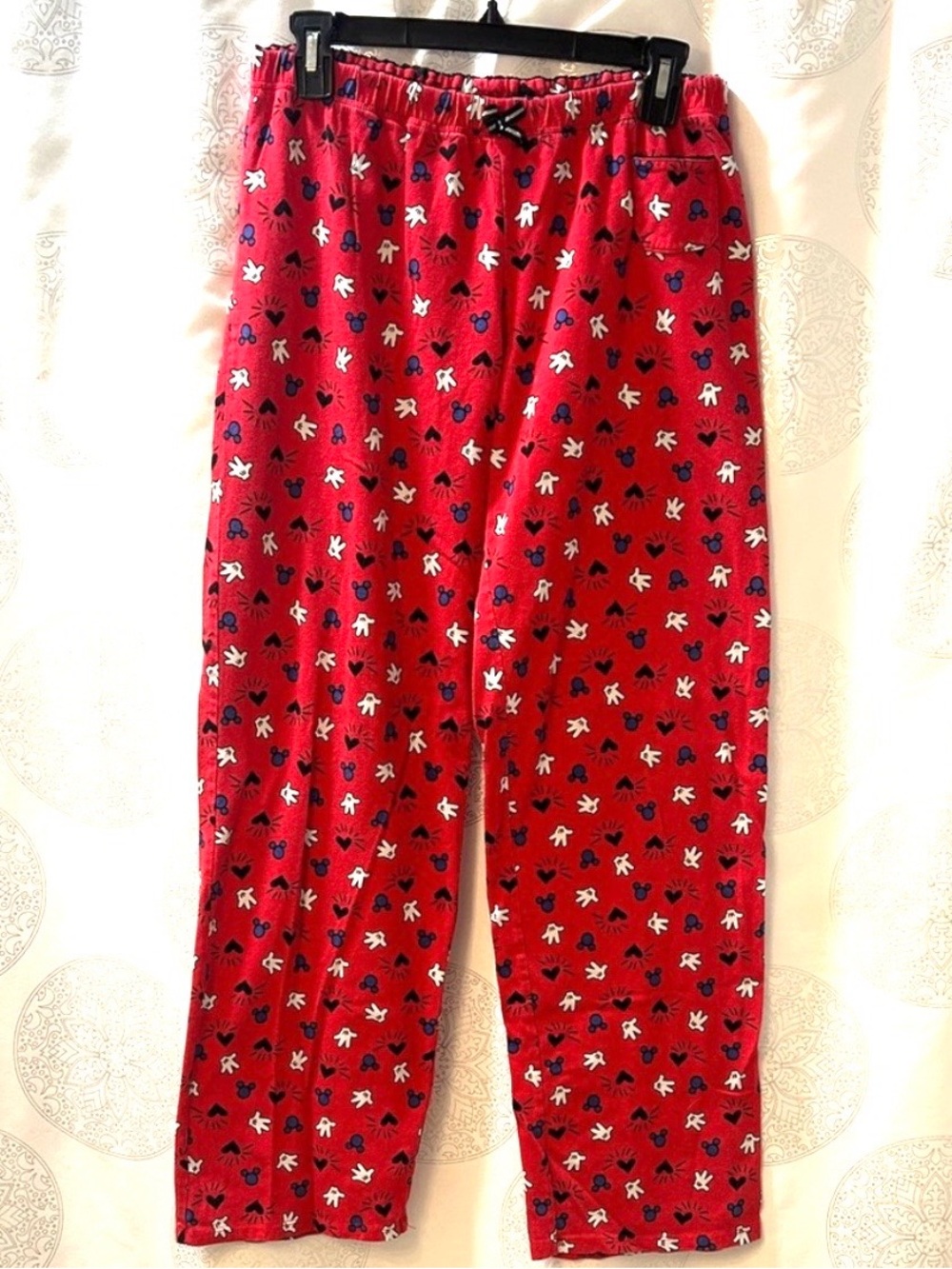 Disney Mickey Mouse Minnie Mouse Flannel Pajama Lounge Pants Women Medium M
